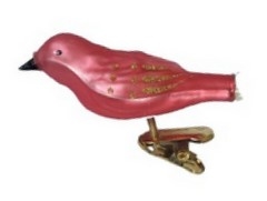 Fugl farve rosa rød